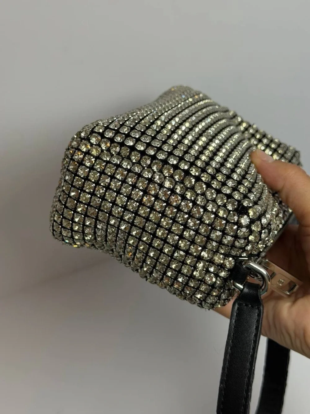 Alexander Wang Heiress Pouch Shimmer Evening Bag